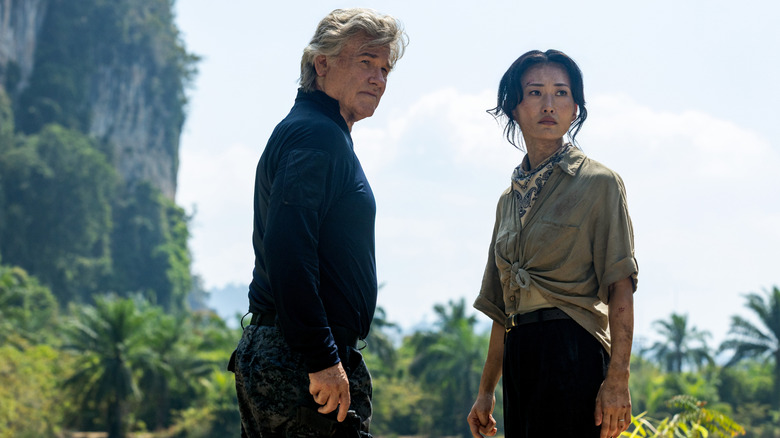 Kurt Russell as Lee and Mari Yamamoto as Keiko in Monarch: Legacy of Monsters