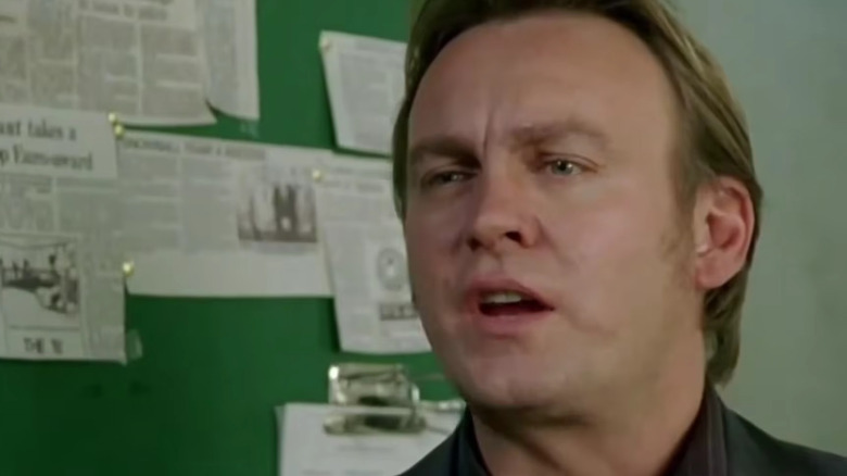 Philip Glenister's Gene Hunt looking thoughtful on Ashes to Ashes