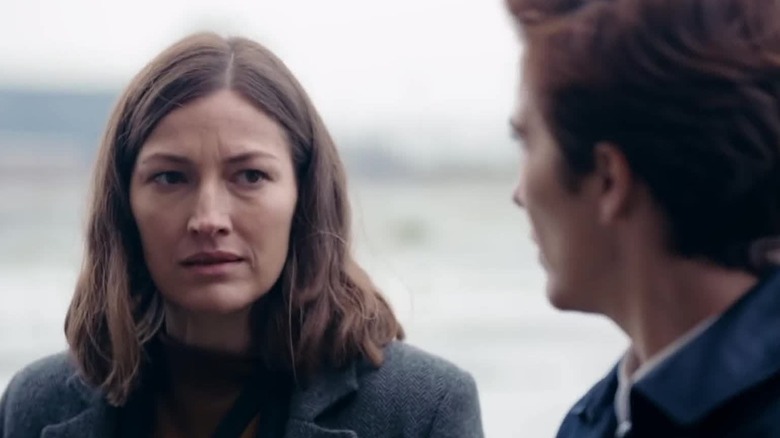 Joanne Davidson (Kelly Macdonald) looks incredulously at a man in Line of Duty