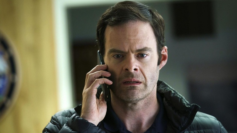 Bill Hader as Barry Berkman talks on a phone in Barry