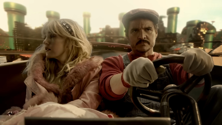 Pedro Pascal in a gritty reboot of Mario Kart on SNL.