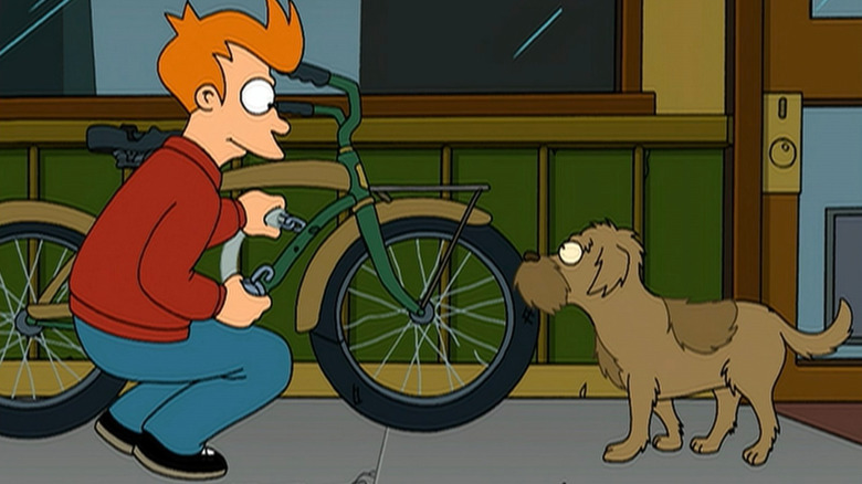 Fry and Seymour on Futurama