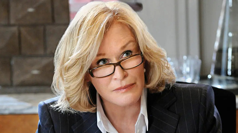 Patty Hewes addressing an attorney
