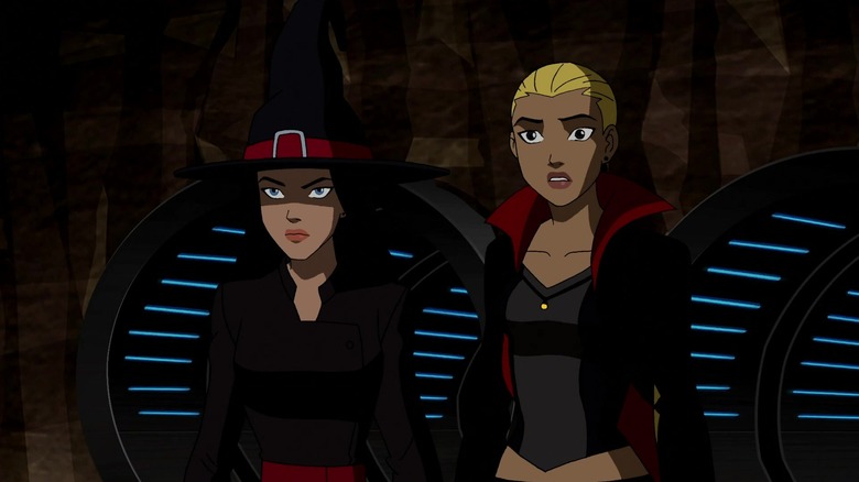 Zatanna and Artemis in costume in Young Justice.
