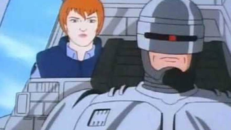 RoboCop flies jet in RoboCop: The Animated Series