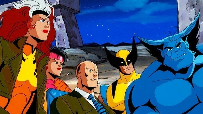 The X-Men stand with Professor X on X-Men: The Animated Series
