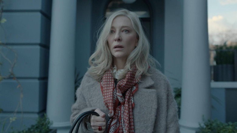 Cate Blanchett as Catherine Ravenscroft, appearing shocked in Disclaimer.