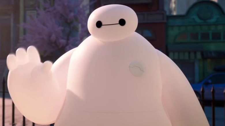 Baymax waving in Baymax!