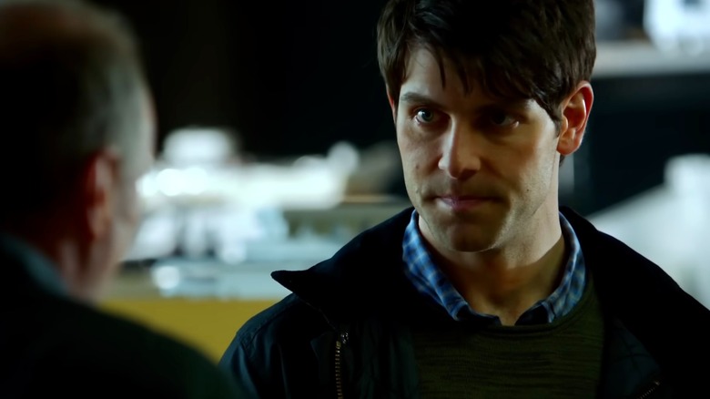 Nick Burkhardt looking serious in conversation
