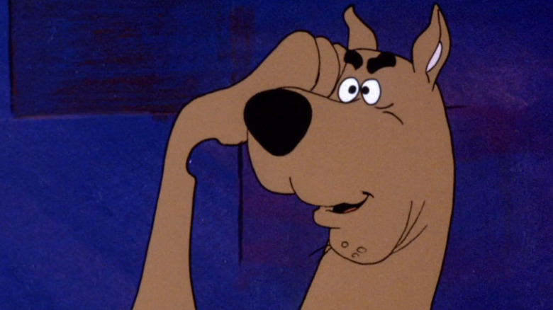 Scooby-Doo saluting