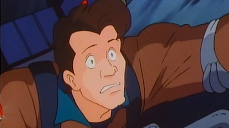 Peter Venkman looking scared