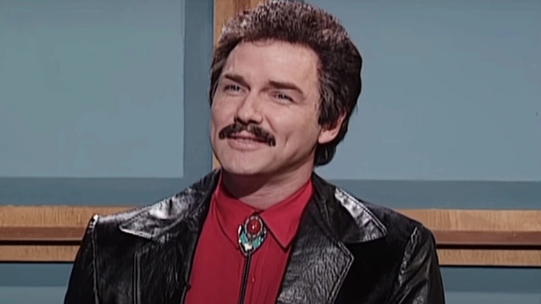 Norm MacDonald as Burt Reynolds playing Jeopardy on SNL
