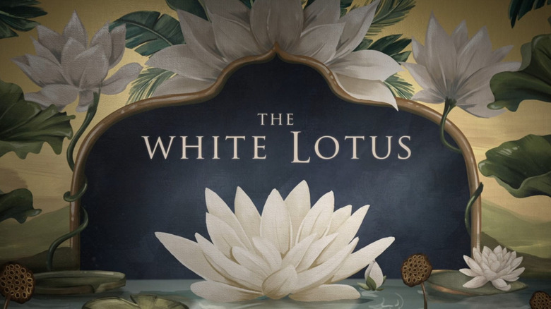 The White Lotus logo during the HBO's show intro