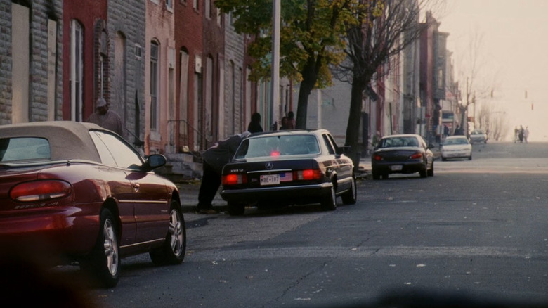 A street of Baltimore during the daytime in The Wire
