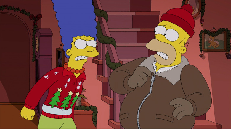 Marge yells at Homer in "The Simpsons."