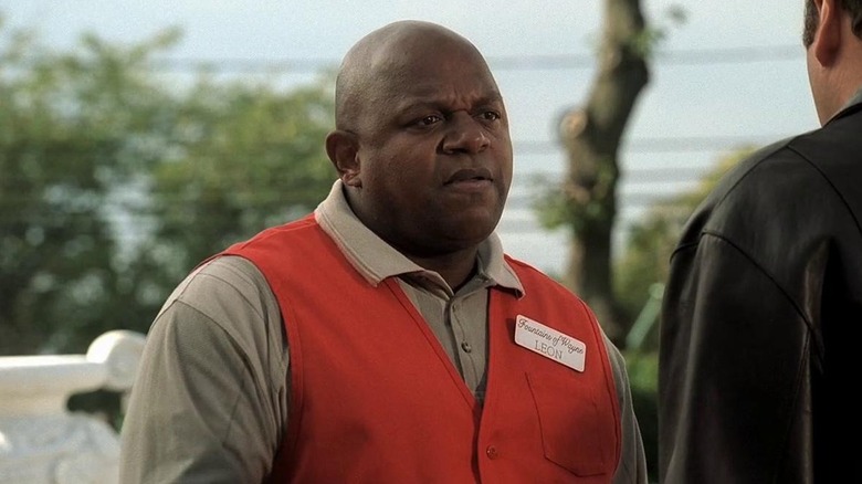 Charles S. Dutton as Leon Wilmore, working at a landscaping shop in The Sopranos.