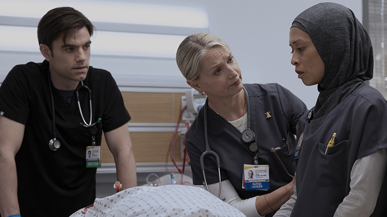 Langdon, Dana and Perlah in The Pitt Season 2