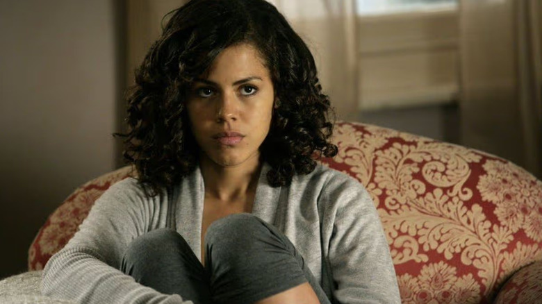 Annie Sawyer looks intense in Being Human