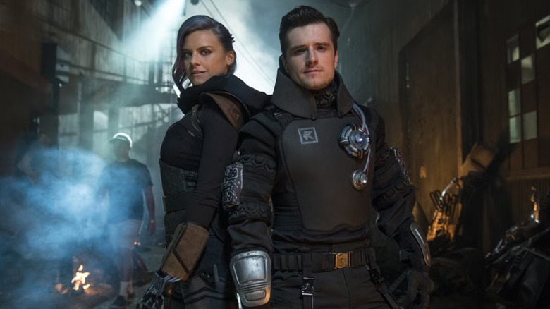 Tiger and Josh Futturman standing together in futuristic armor