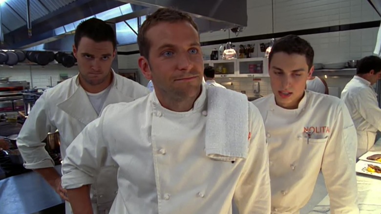 Jack Bourdain (Bradley Cooper) looking ahead on Kitchen Confidential