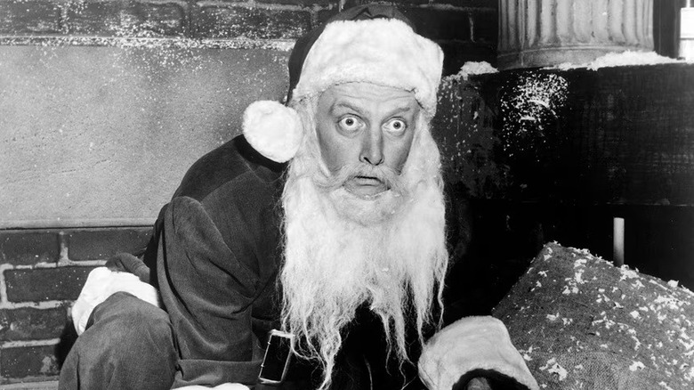 Henry (Art Carney) wearing a Santa costume on "The Twilight Zone."
