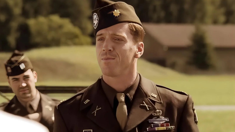 Dick Winters smiling outside