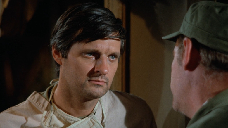 Hawkeye Pierce looking sad