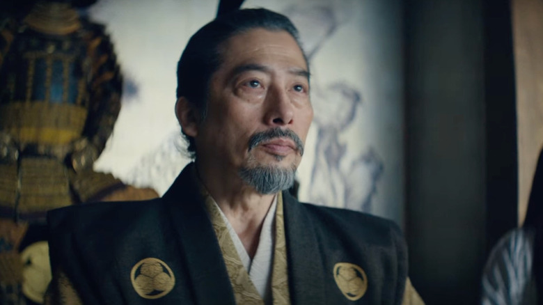 Lord Yoshi Toranaga listening intently