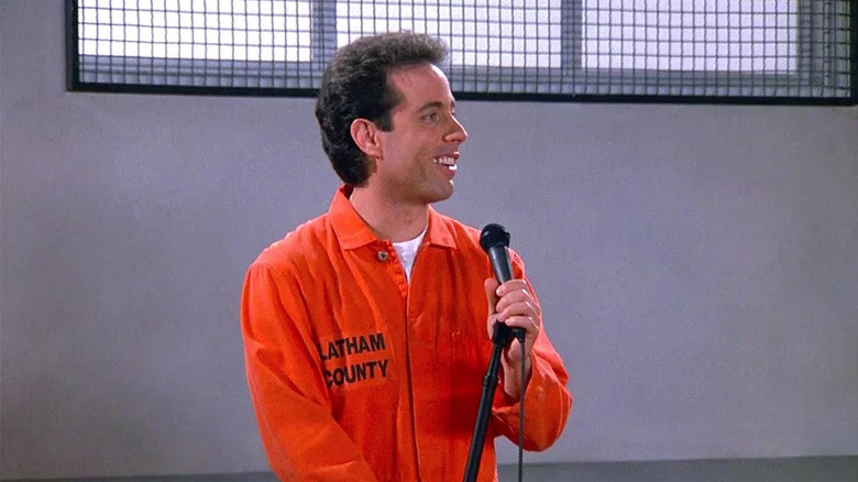 Jerry Seinfeld does stand-up from prison, on Seinfeld