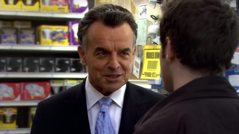 Ray Wise's Devil speaking to Bret Harrison's Sam Oliver in Reaper