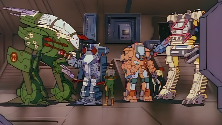 The Exofleet prepares for battle in Exosquad