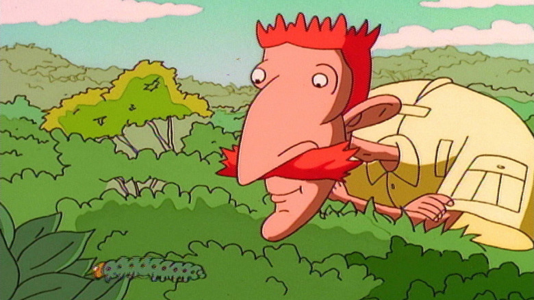 Nigel watches a caterpillar in The Wild Thornberrys