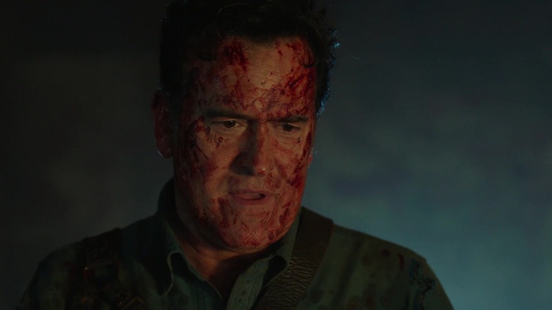 Bruce Campbell as Ash gets blood-soaked again on Ash vs. Evil Dead