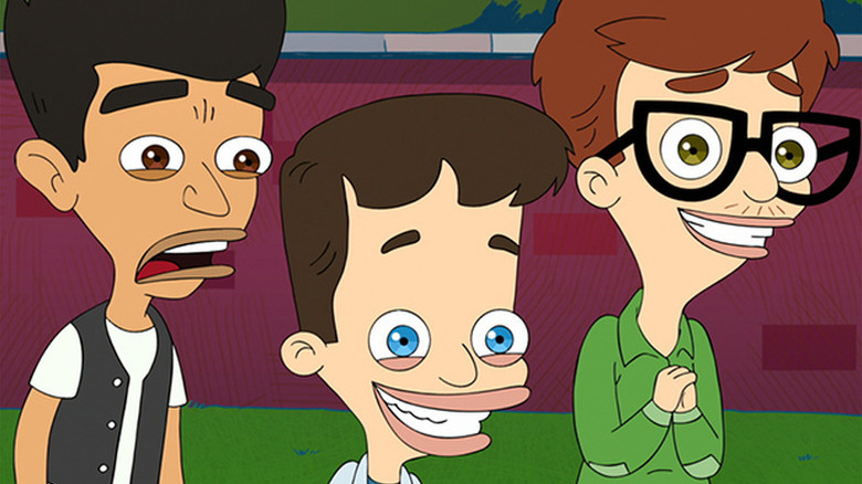 Jay, Nick, and Andrew, looking both excited and horrified