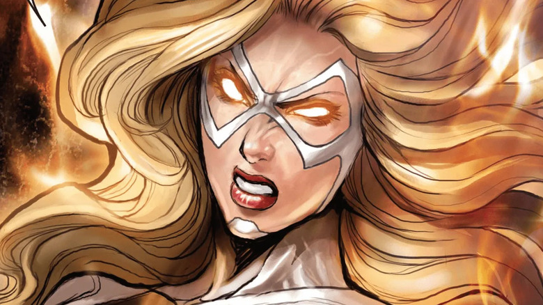 Moonstone grimaces in blazing energy.