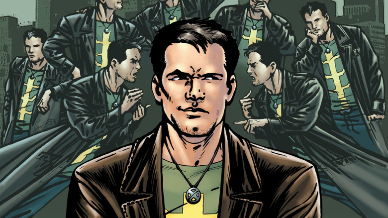 Jamie Madrox smirks in front of copies of himself.