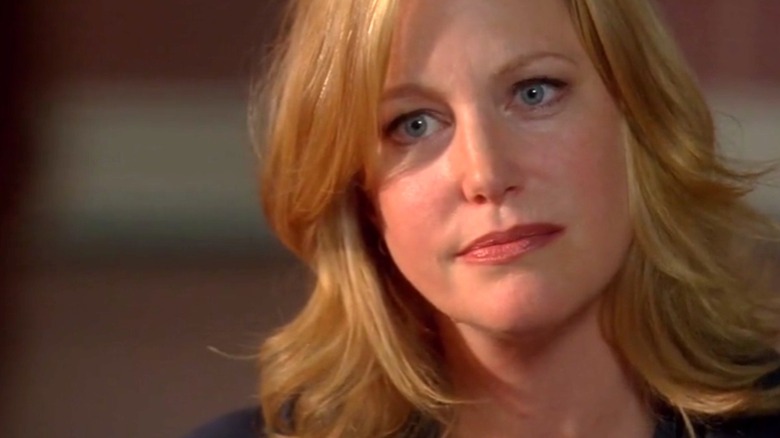 Anna Gunn as Skyler White frowns on Breaking Bad