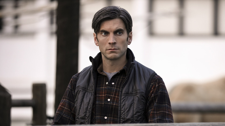 Wes Bentley's Jamie Dutton looking serious on Yellowstone
