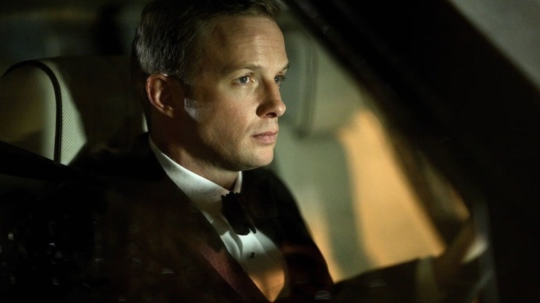 Joseph (Rupert Penry-Jones) sitting in a car on "Whitechapel."