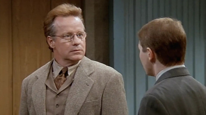 Phil Hartman as Bill McNeal looks shocked on NewsRadio