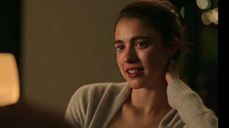 Margaret Qualley as Alex smiling in Maid