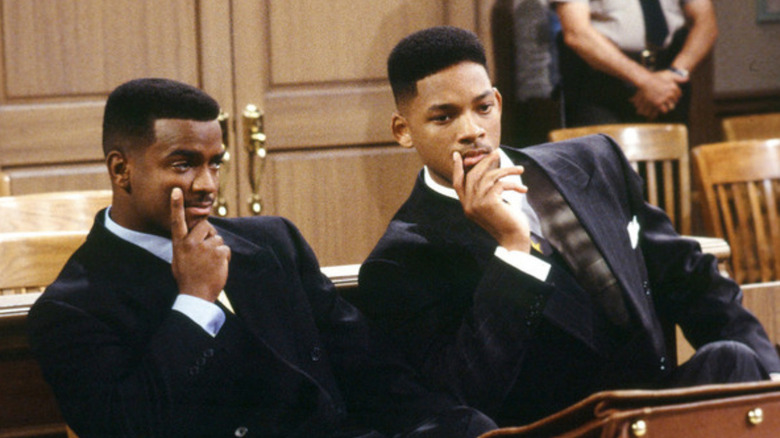 Carlton Banks (Alfonso Ribeiro) and Will Smith (Will Smith) get contemplative on The Fresh Prince of Bel-Air
