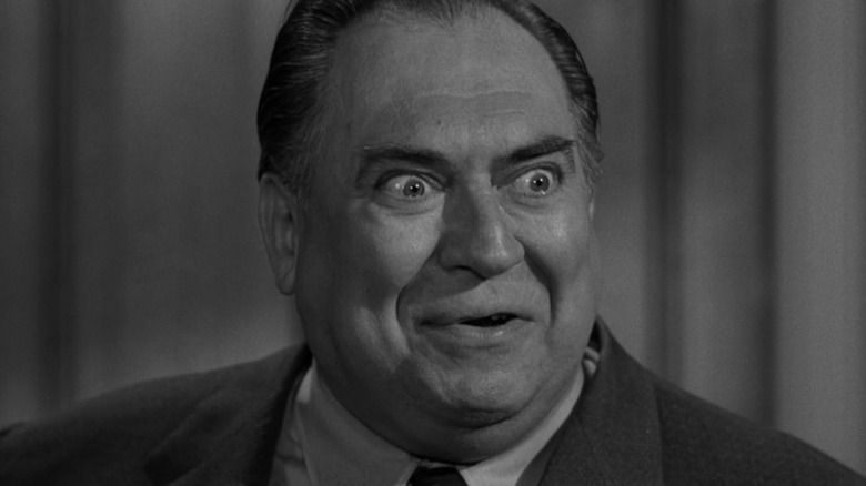 Mr. Cadwallader (Thomas Gomez) makes his devilish pitch in The Twilight Zone episode Escape Clause