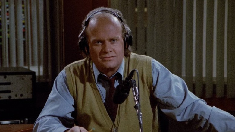 Frasier hosting his radio show on Frasier
