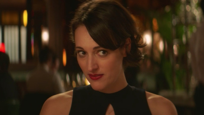 Fleabag in a restaurant in Fleabag