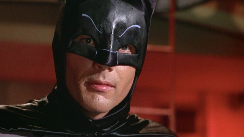 Bruce Wayne sweating under his cowl in Batman