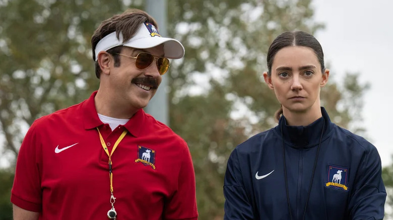 Ted Lasso and Alice Chilton on Ted Lasso