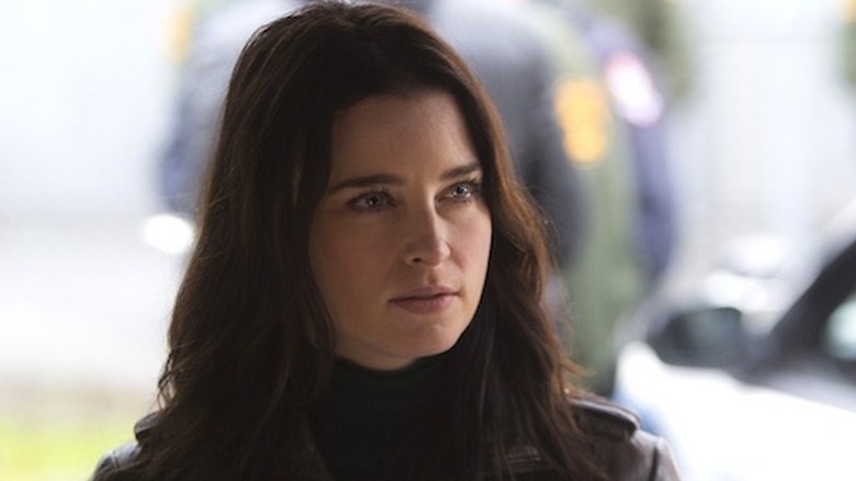 Kiera Cameron (Rachel Nichols) stares intently in Continuum