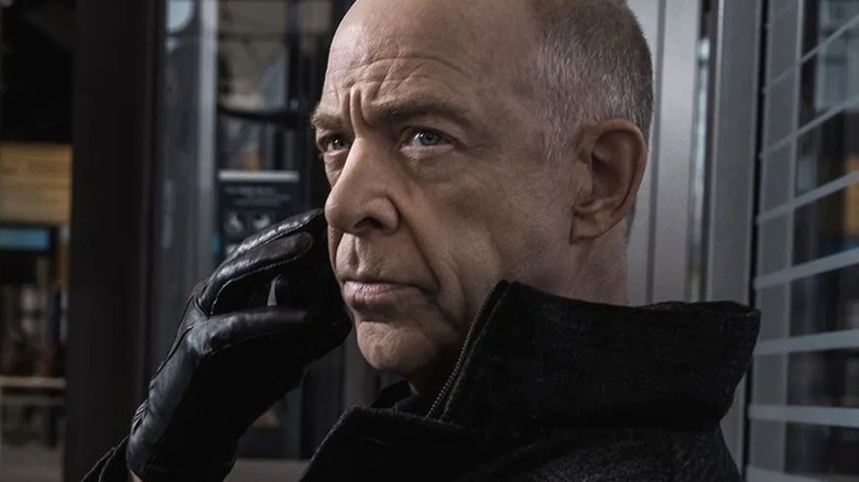 Howard Silk (J.K. Simmons) answers a cellphone in Counterpart