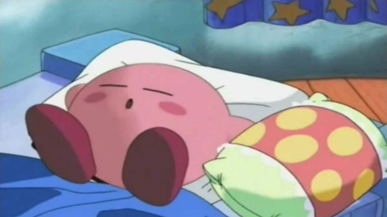 Kirby sleeps soundly in Kirby: Right Back at Ya!